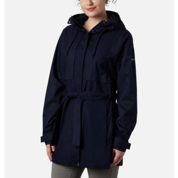 Columbia Ženske Jakne - Pardon My Trench Rain Tamnoplave | UVHM-58173
